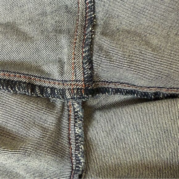 ELOQUII Gena Fit Peach Lift Button Fly Jeans, Size 22 Dark Wash - Picture 6 of 15